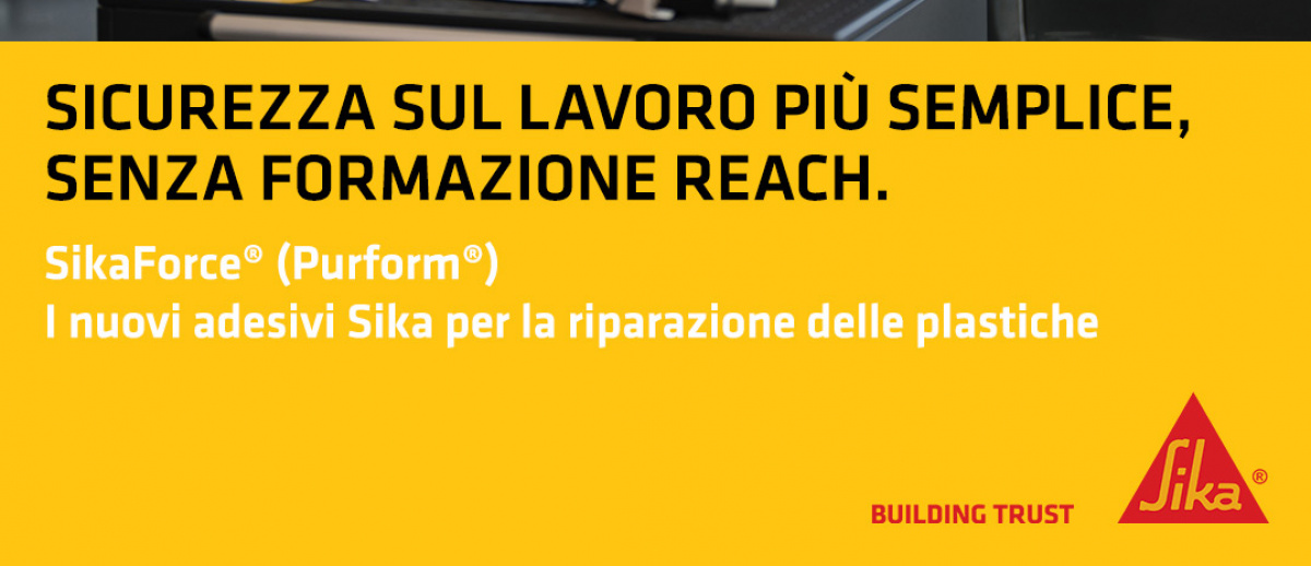 SIKA - Nuovi adesivi per la riparazione delle plastiche  con tecnologia Purform®